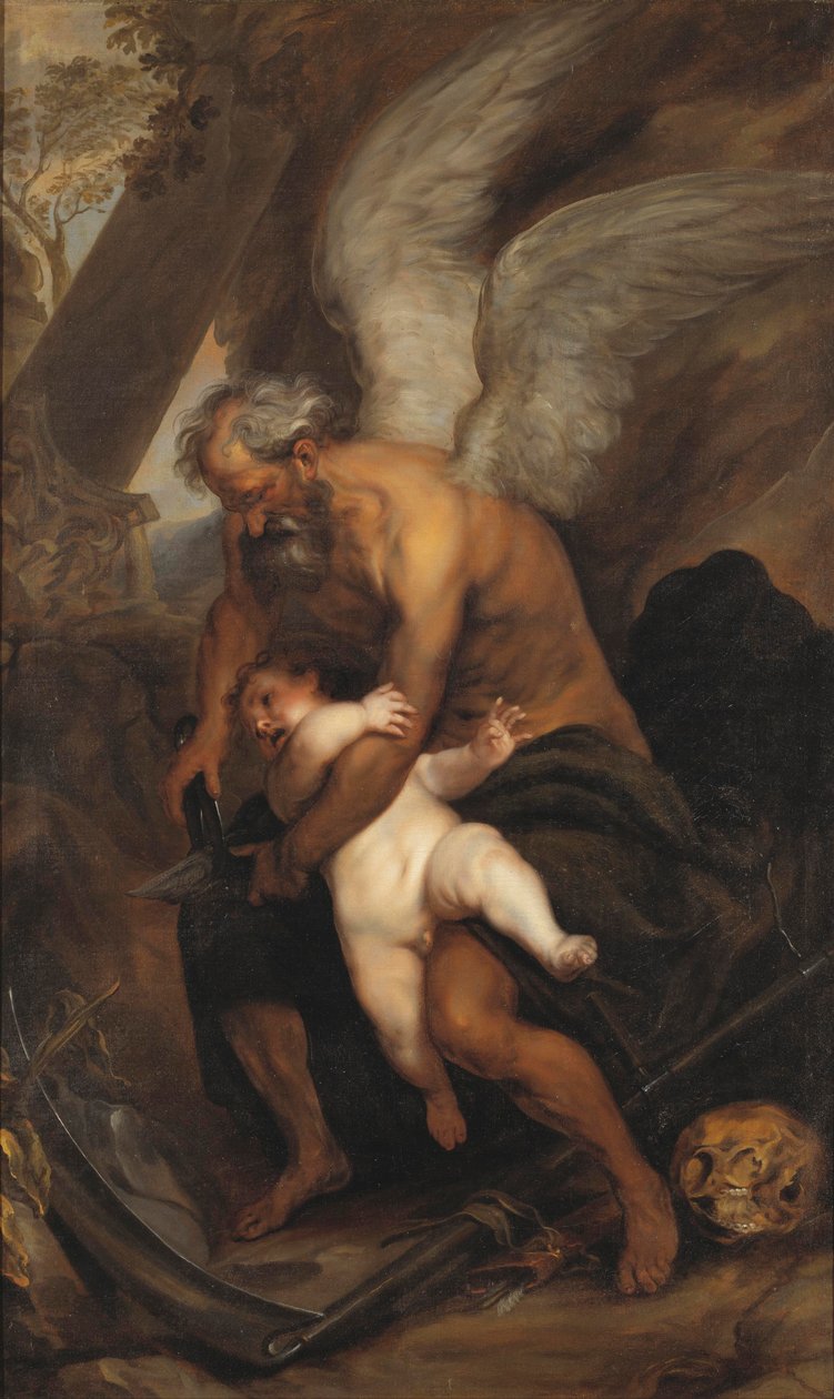 Tid att klippa kärlekens vingar av after Anthony van Dyck