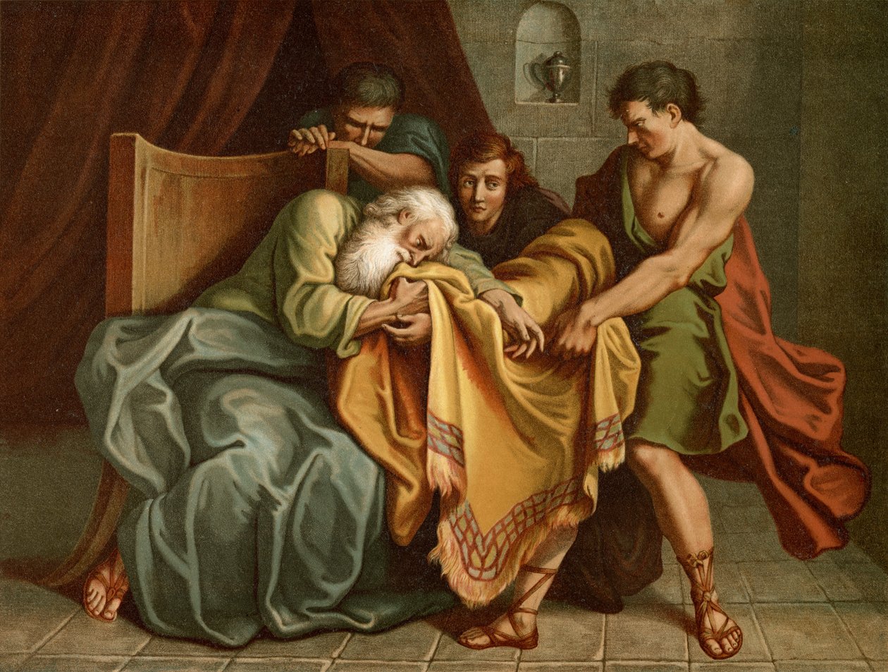Josephs blodiga kappa av after Antoine Coypel