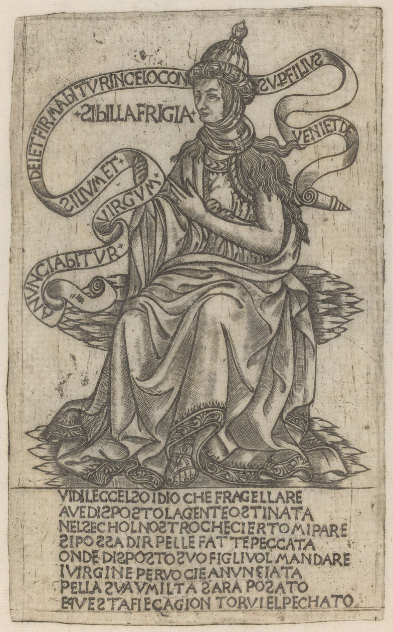 Frygiska sibylla av after Baccio Baldini