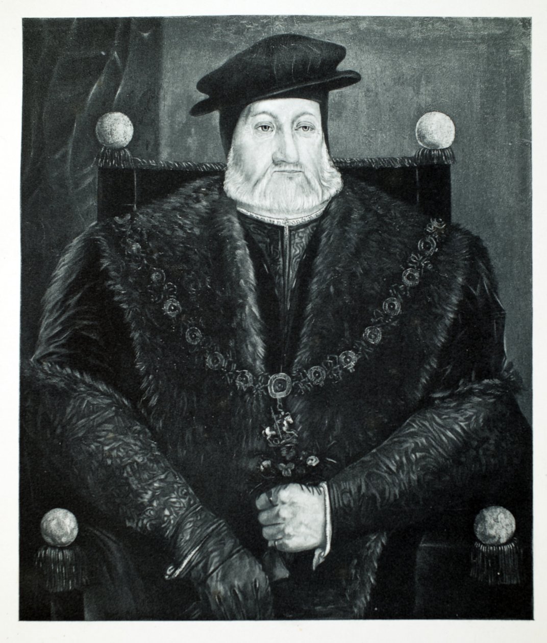Charles Brandon, hertig av Suffolk, ca 1544, pub. 1902 (kollotyp) av after English School