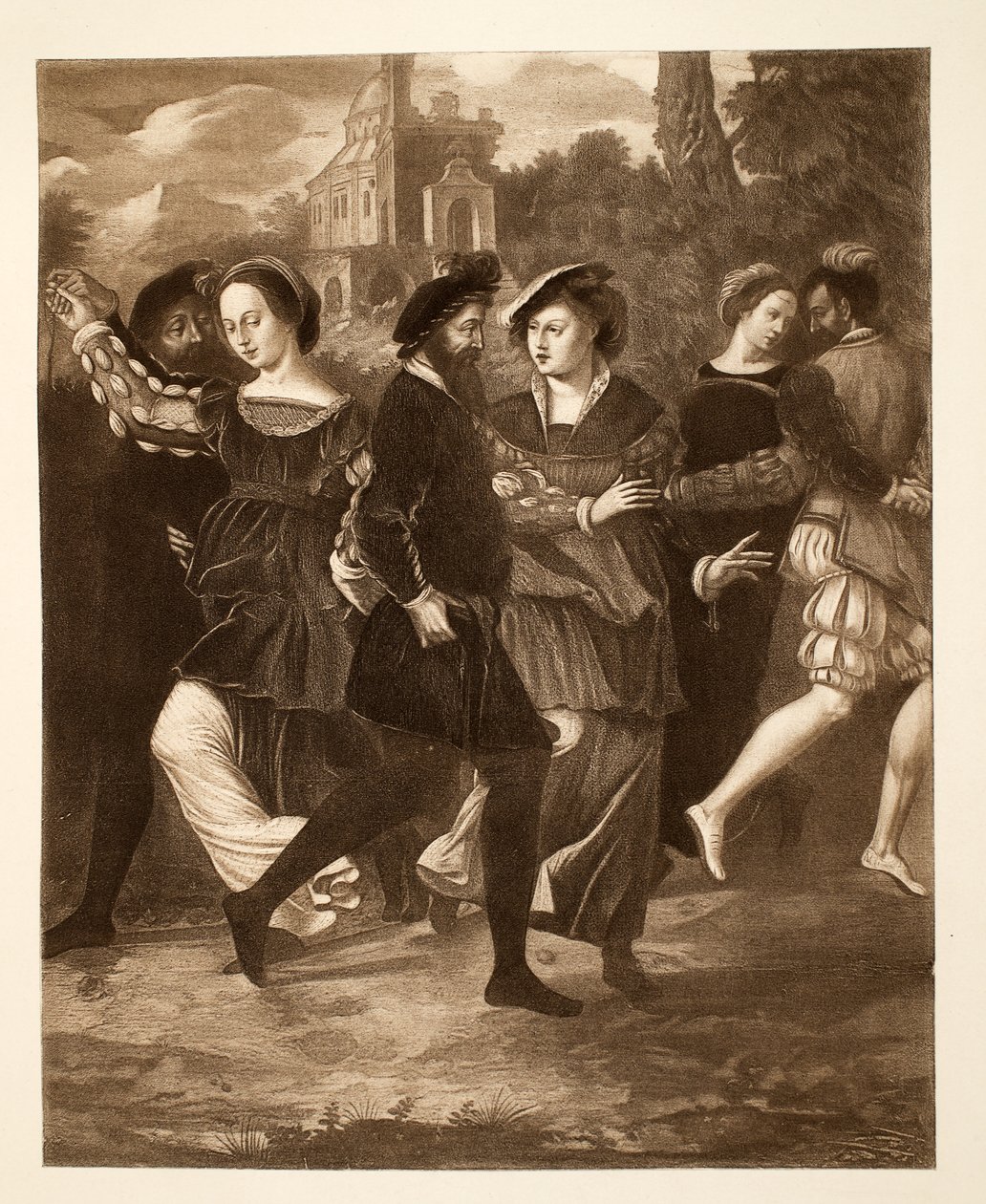 The Dancing Picture, c.1532, pub. 1902 (kollotyp) av after English School