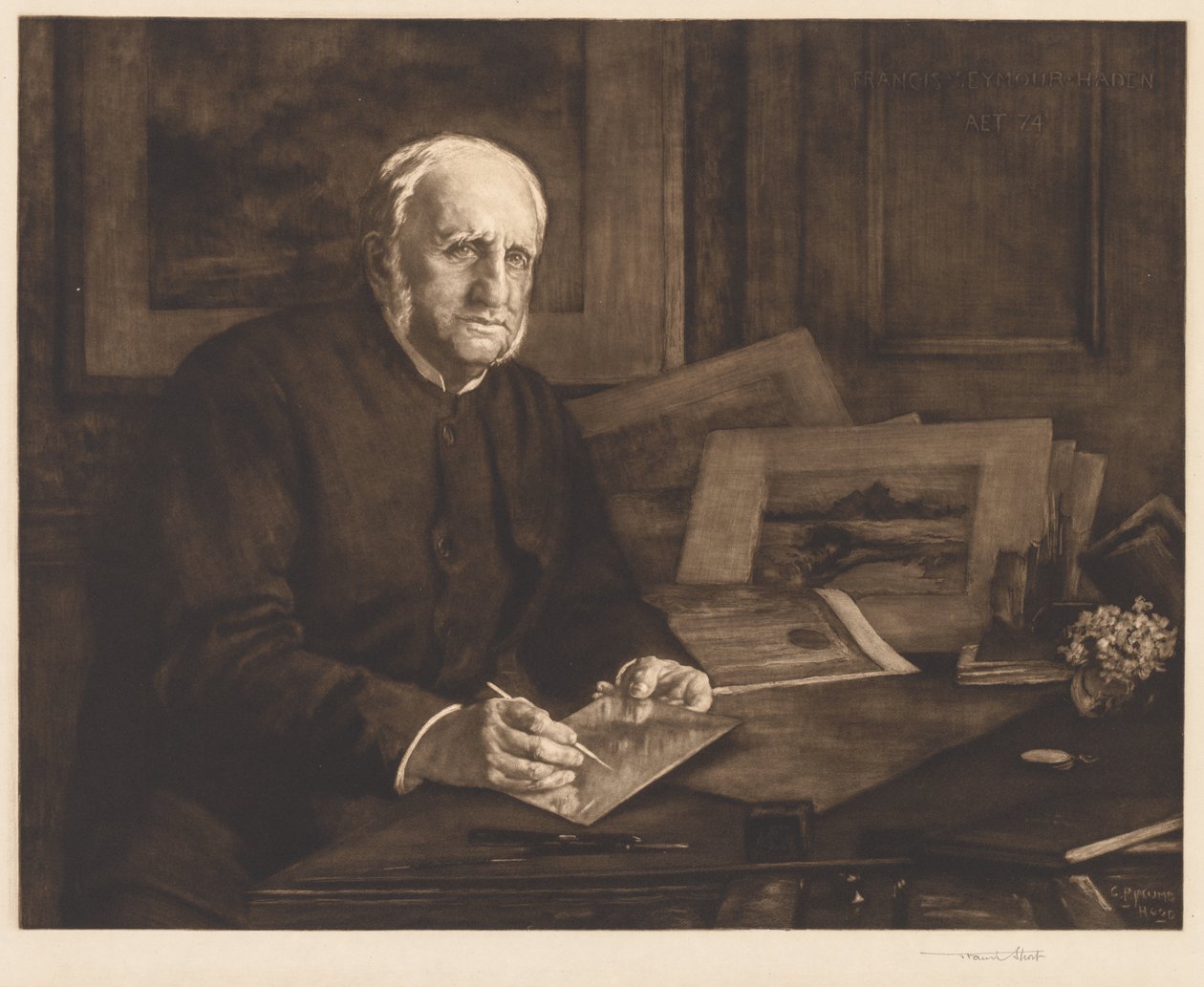 Sir Francis Seymour Haden av after George Percy Jacomb Hood
