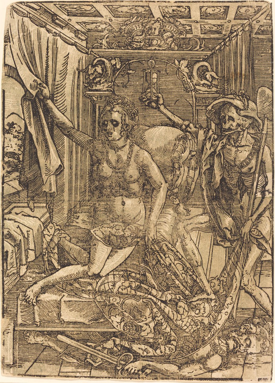 Döden och kurtisanen av after Hans Sebald Beham