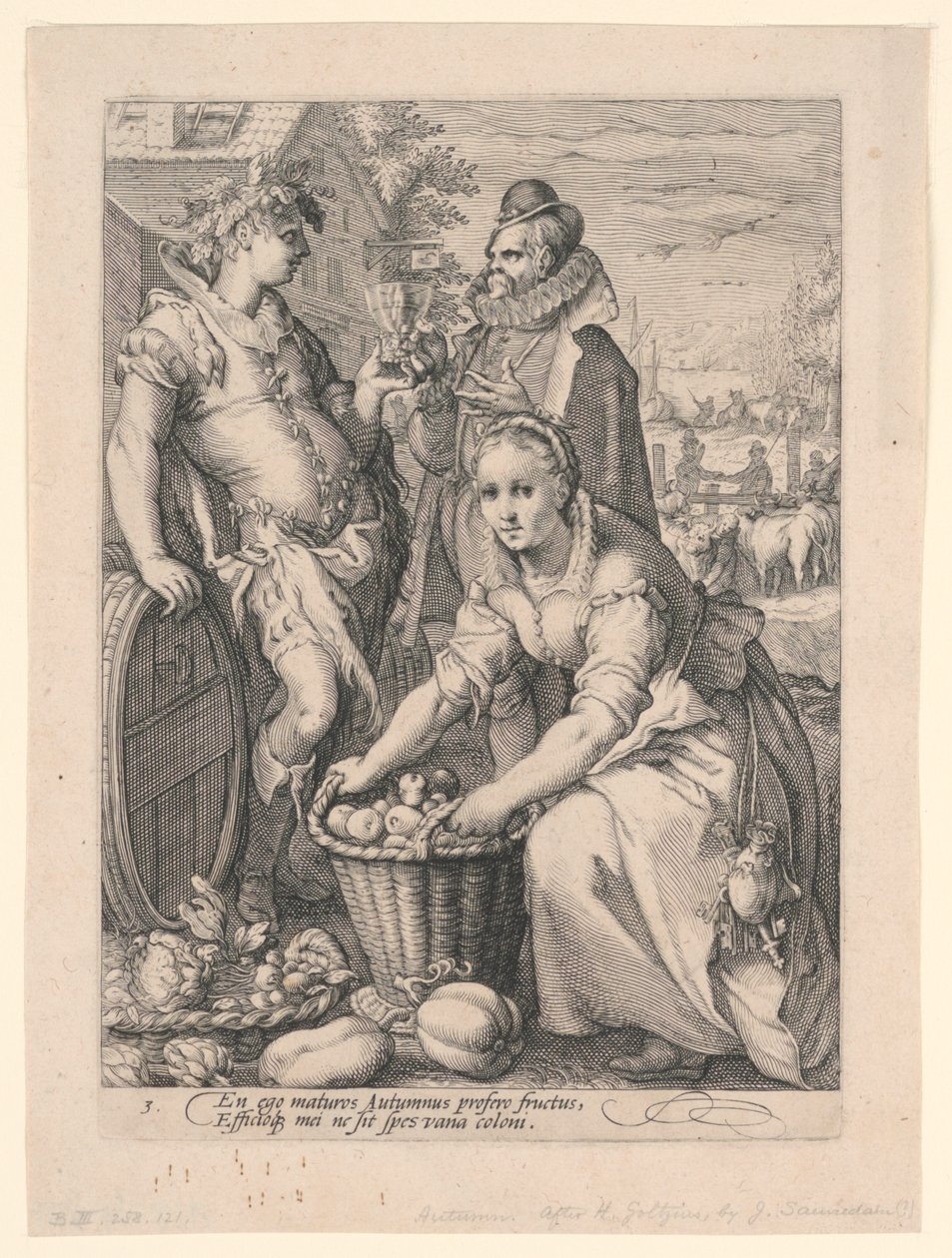 Fyra säsonger (höst) av after Hendrik Goltzius