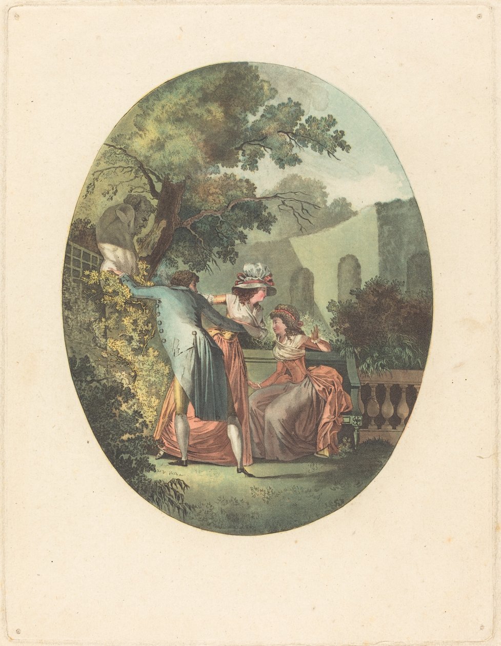 La statue du dieu Pan (Staty of the God Pan) av after Henri Nicolas van Gorp