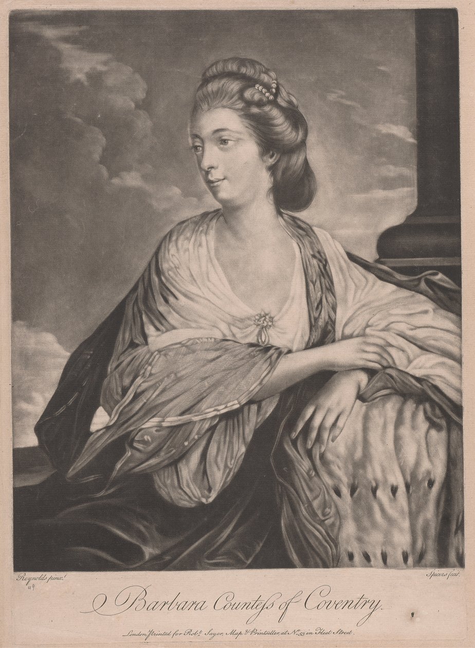 Barbara, grevinna av Coventry av after Henry Spicer