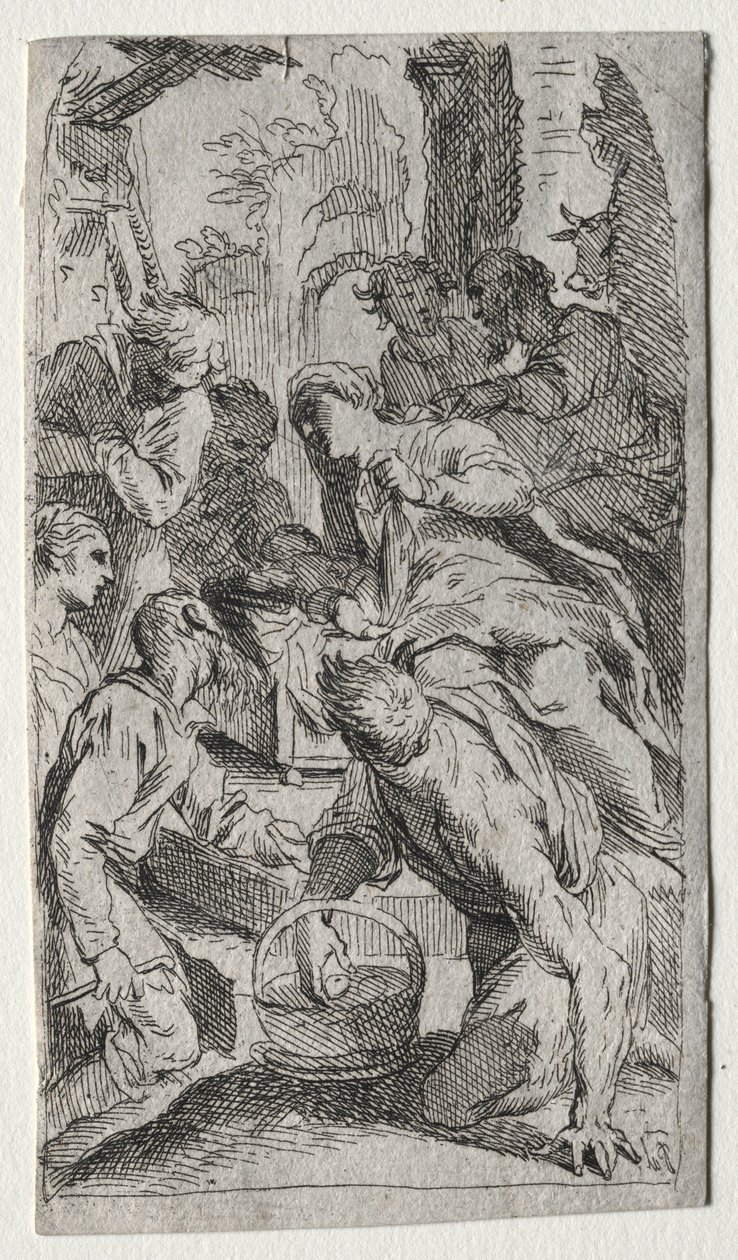 Födelsekyrkan av after Jacopo Palma il Giovane
