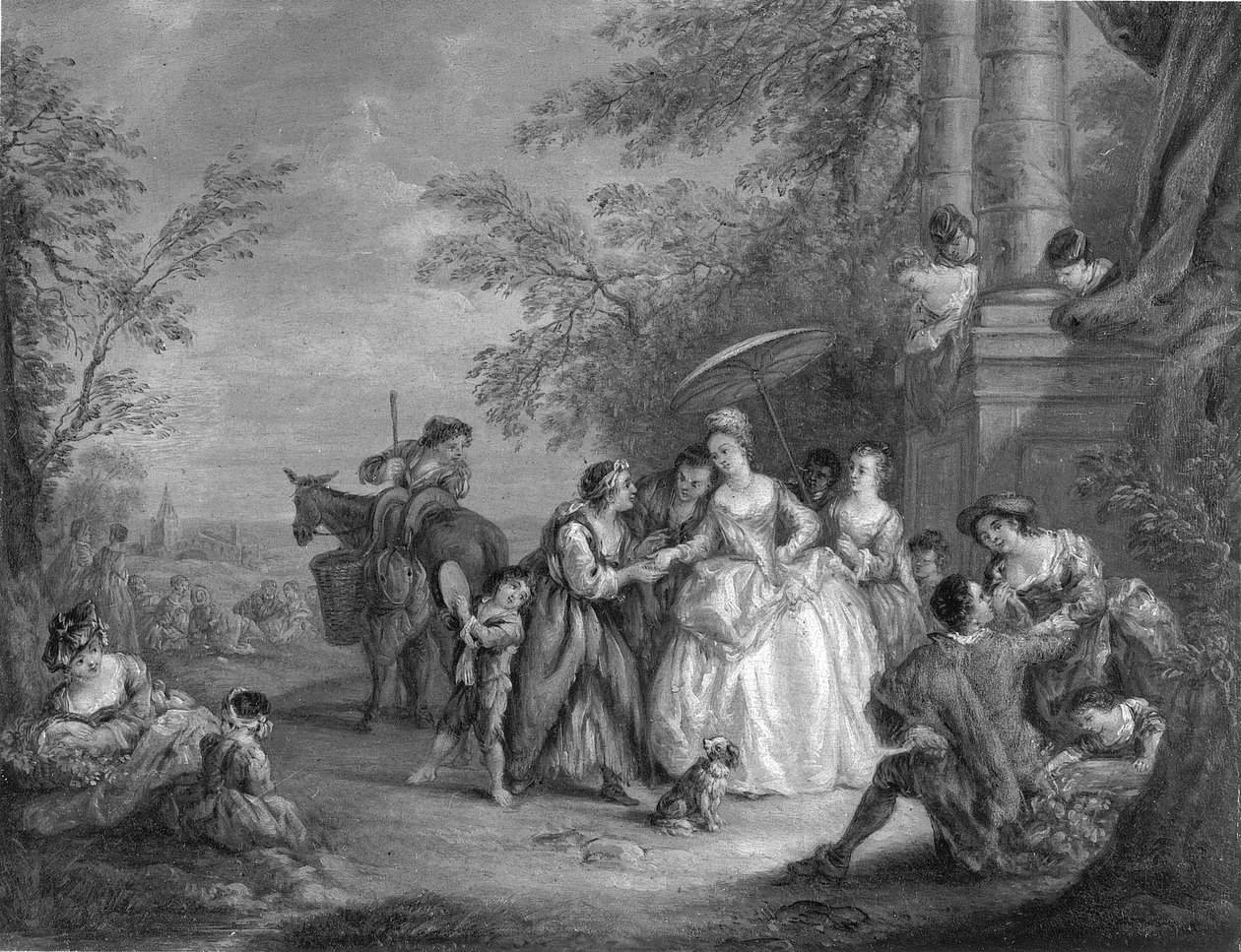 La Bonne Aventure (Lycksökaren) av after Jean Baptiste Joseph Pater