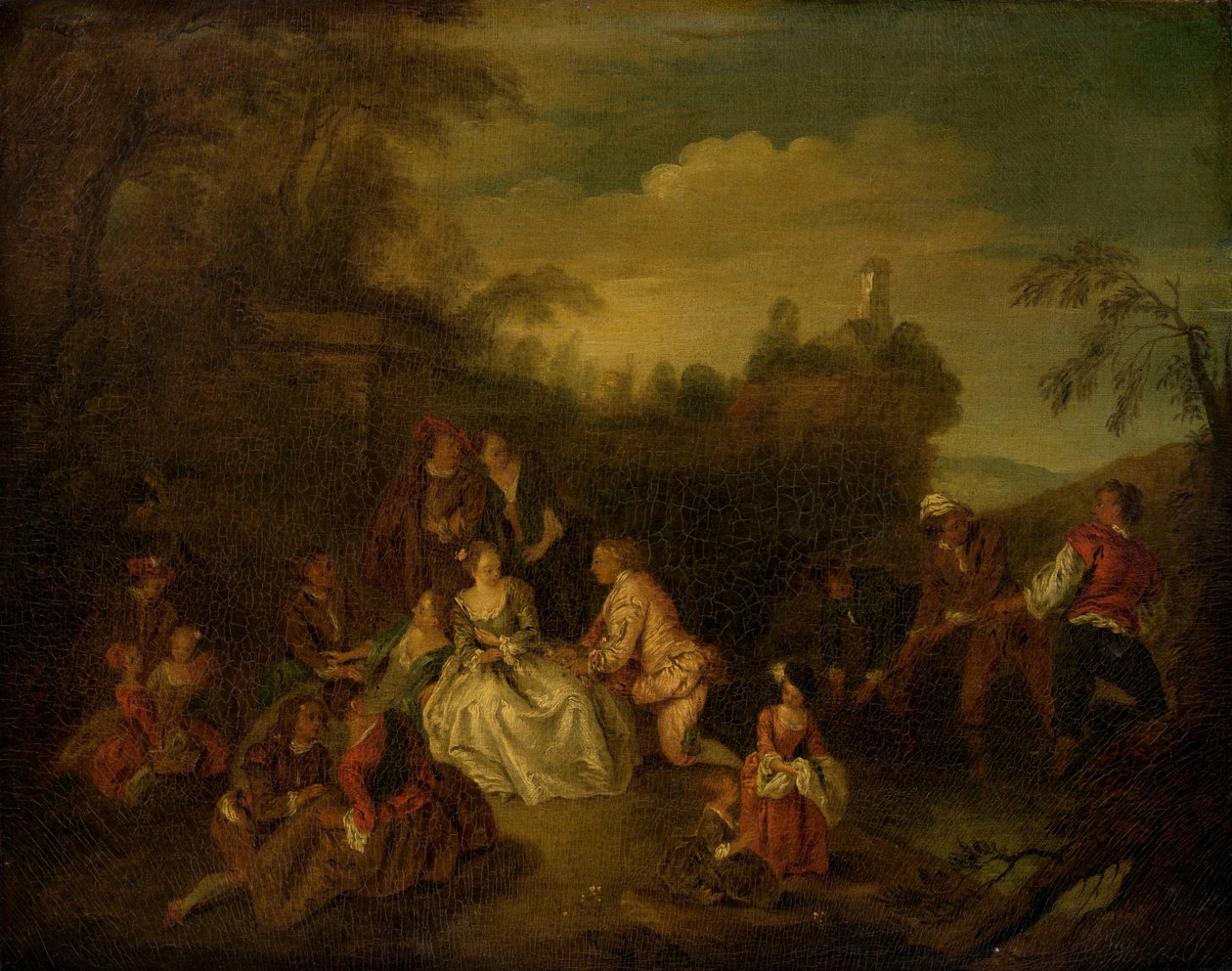 Fiskarnas gåva av after Jean Baptiste Joseph Pater