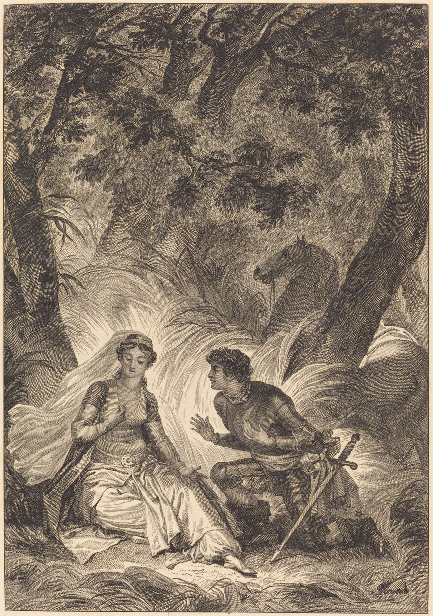 Bruden till kungen av Garbe: Riddaren av after Jean Honoré Fragonard