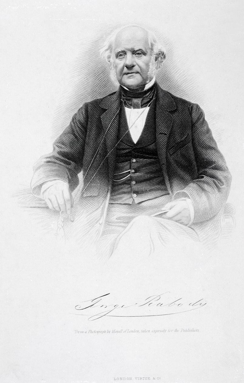 George Peabody, ca 1850-talet av John Jabez Edwin Paisley Mayall