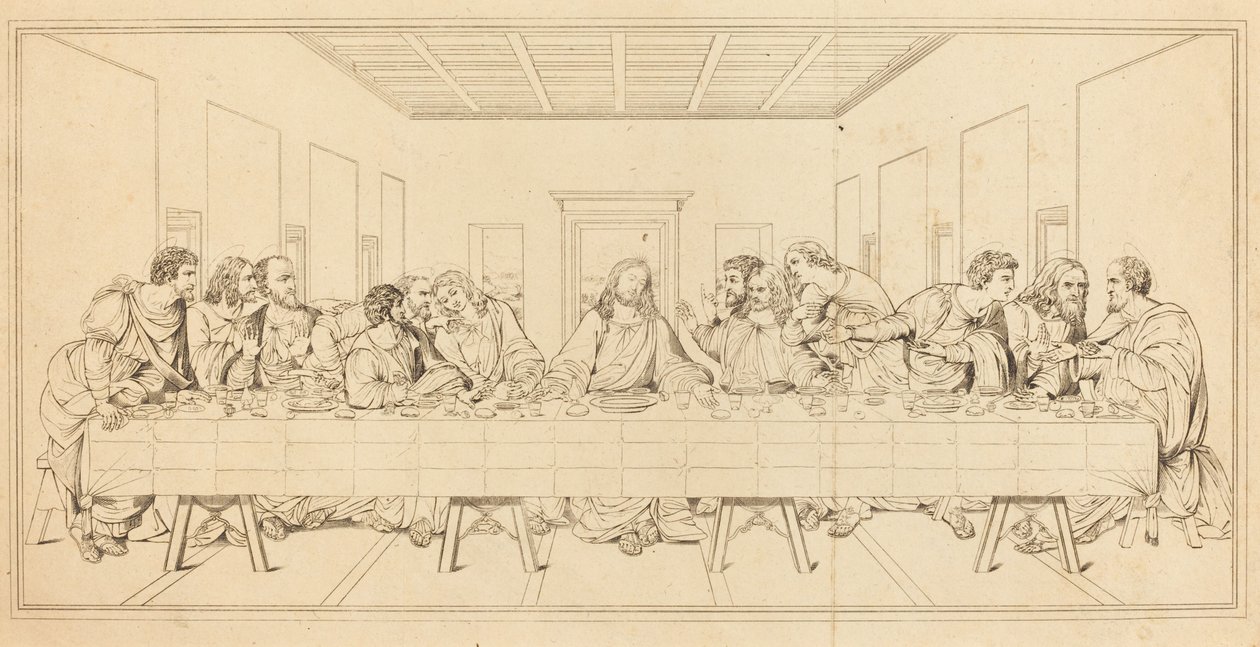 Sista måltiden av after Leonardo da Vinci