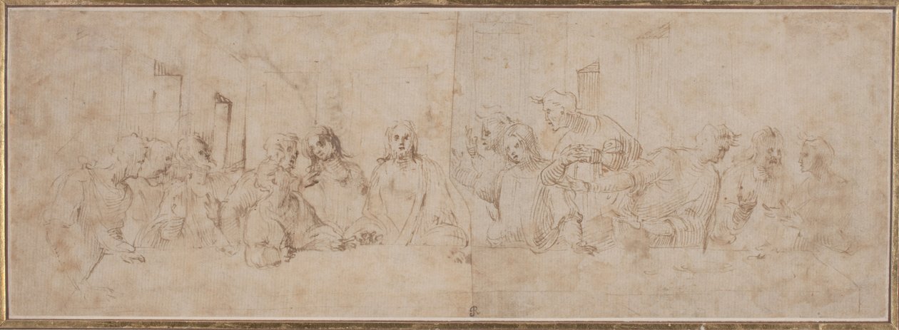 Sista måltiden av after Leonardo da Vinci Vincenzo Tamagni