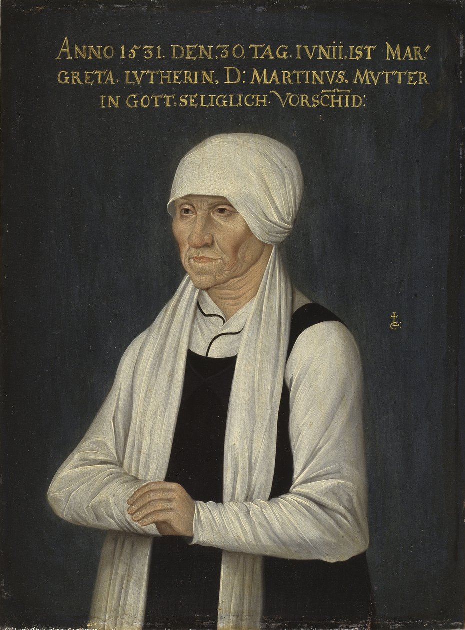 Margareta Luther, ca 1700 av after Lucas Cranach the Elder