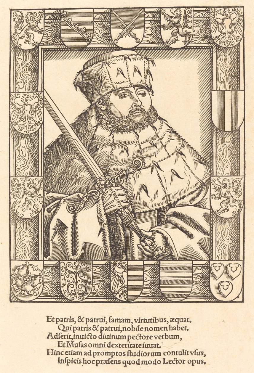 John Frederic the Magnanimous, i kurvalskläder av after Lucas Cranach the Younger