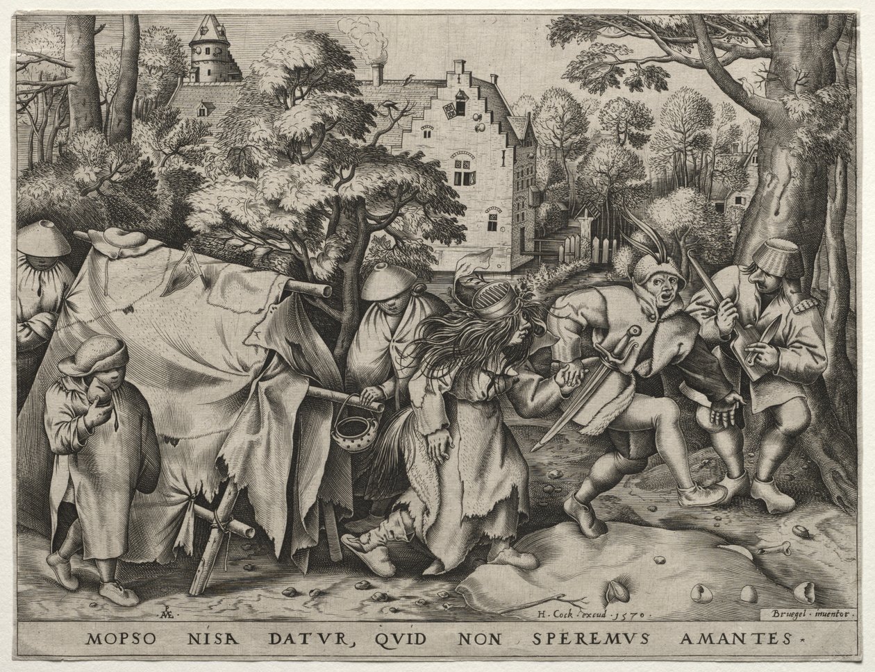 Bröllopet mellan Mopsus och Nisa av after Pieter Bruegel