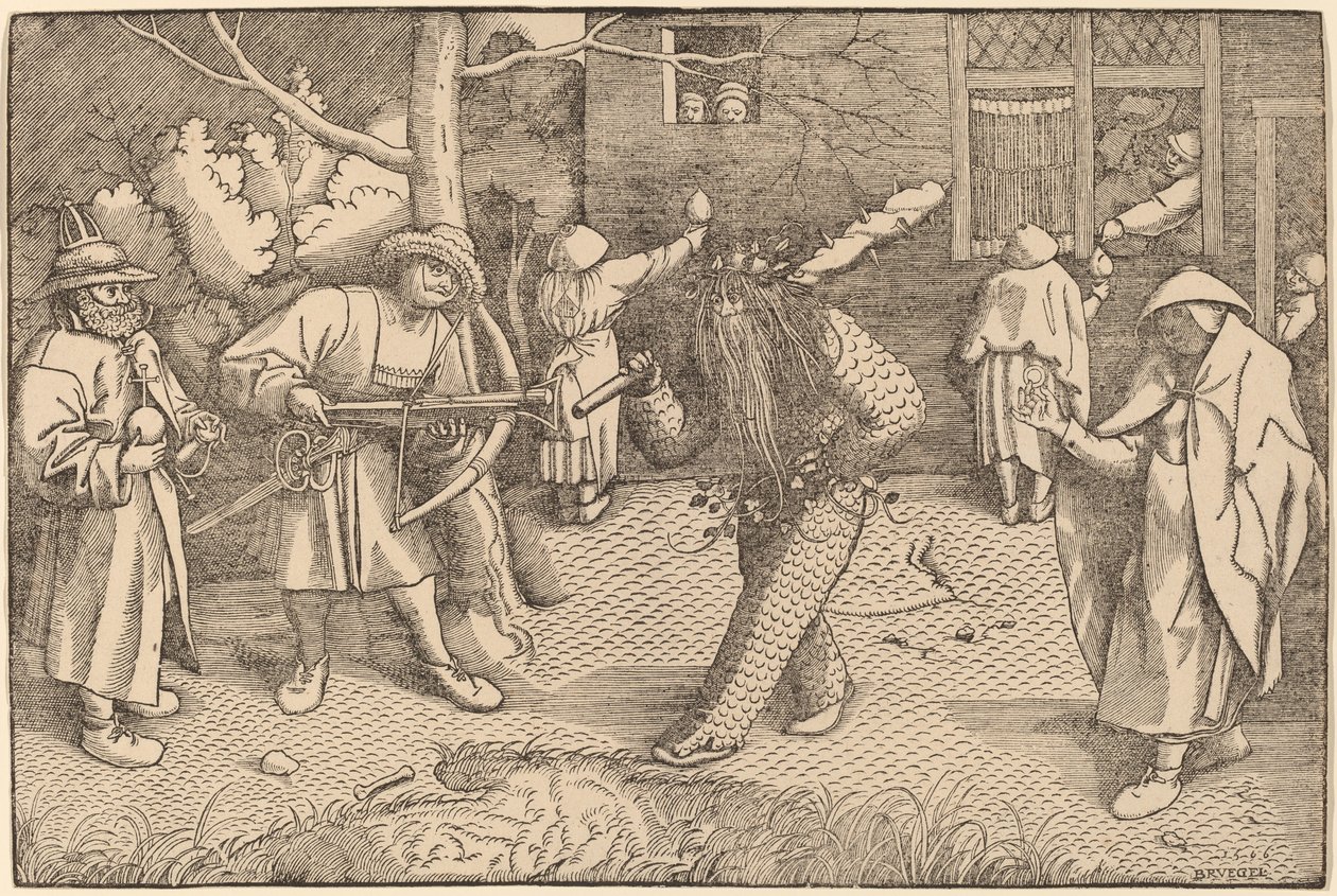 Maskeraden av Ourson och Valentin av after Pieter Bruegel the Elder