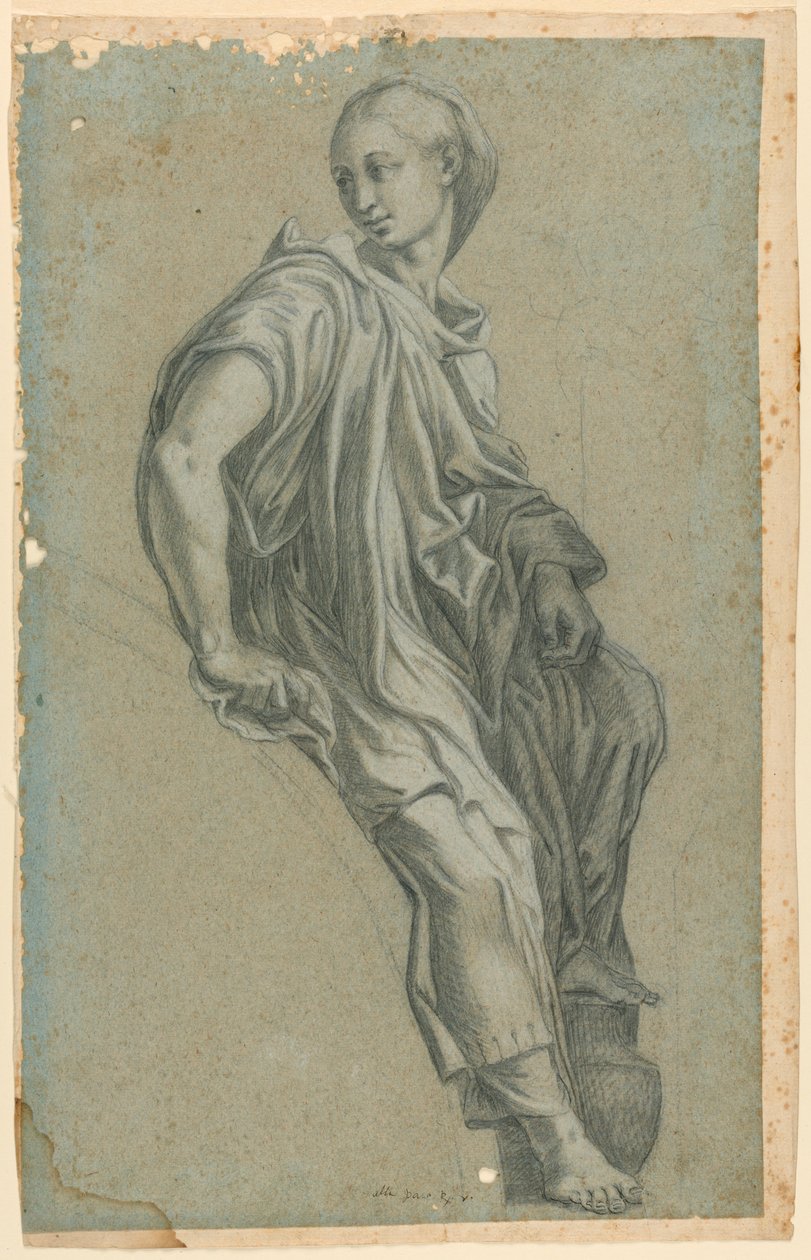 Den frygiska Sybilen från Rafaels fresco i St. Maria della Pace av after Raphael