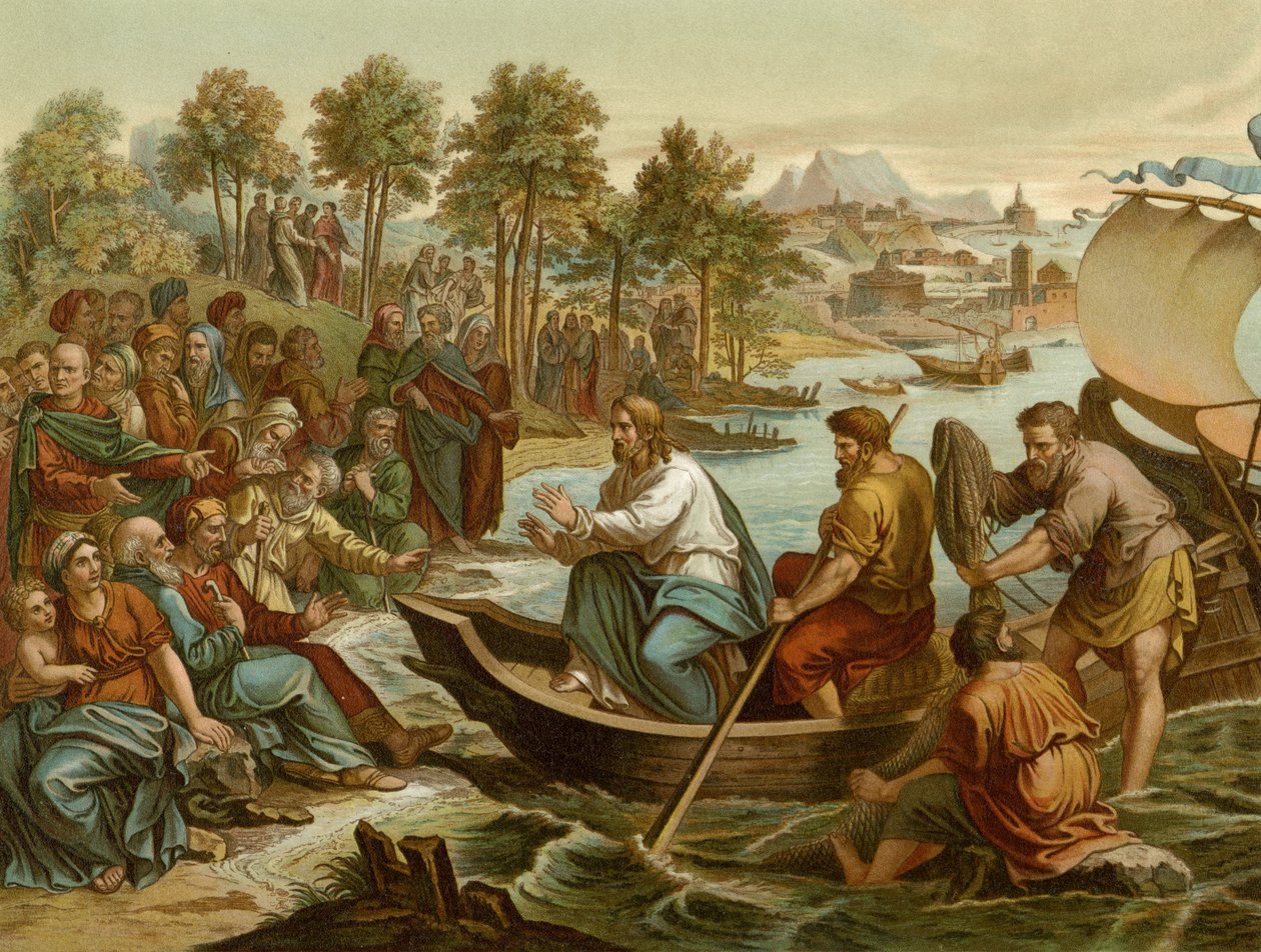 Skeppspredikan av after Raphael