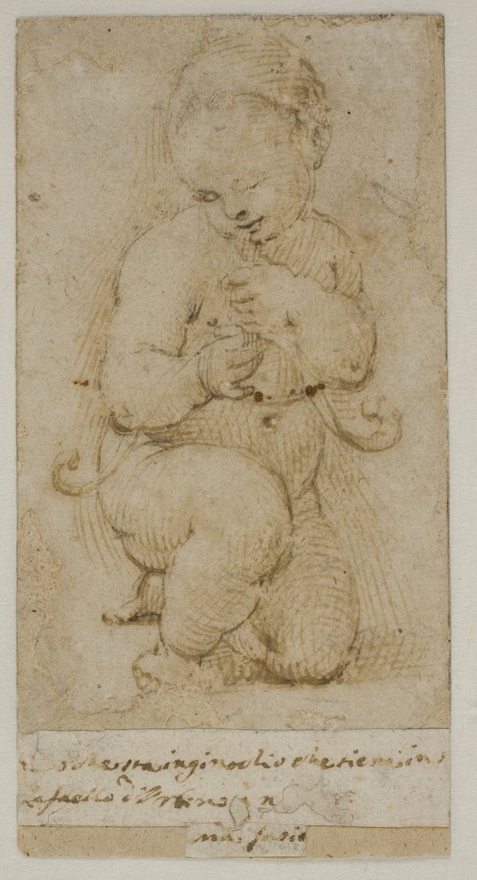 Spädbarnet Johannes Döparen av after Raphael