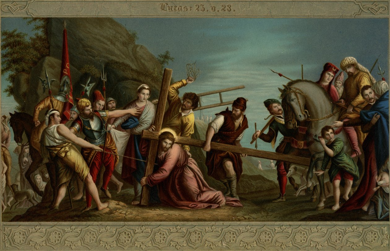 Korsets väg av after Veronese