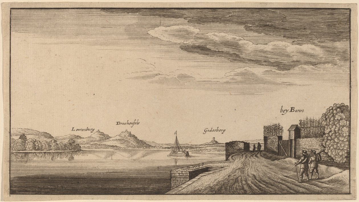 Utsikt över Lewenberg av after Wenceslaus Hollar
