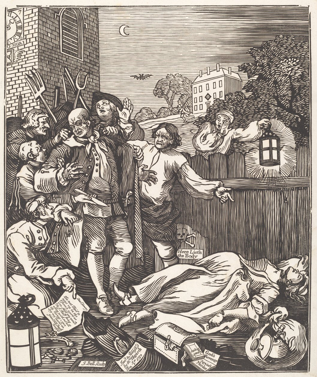 Grymhet i perfektion av after William Hogarth John Bell