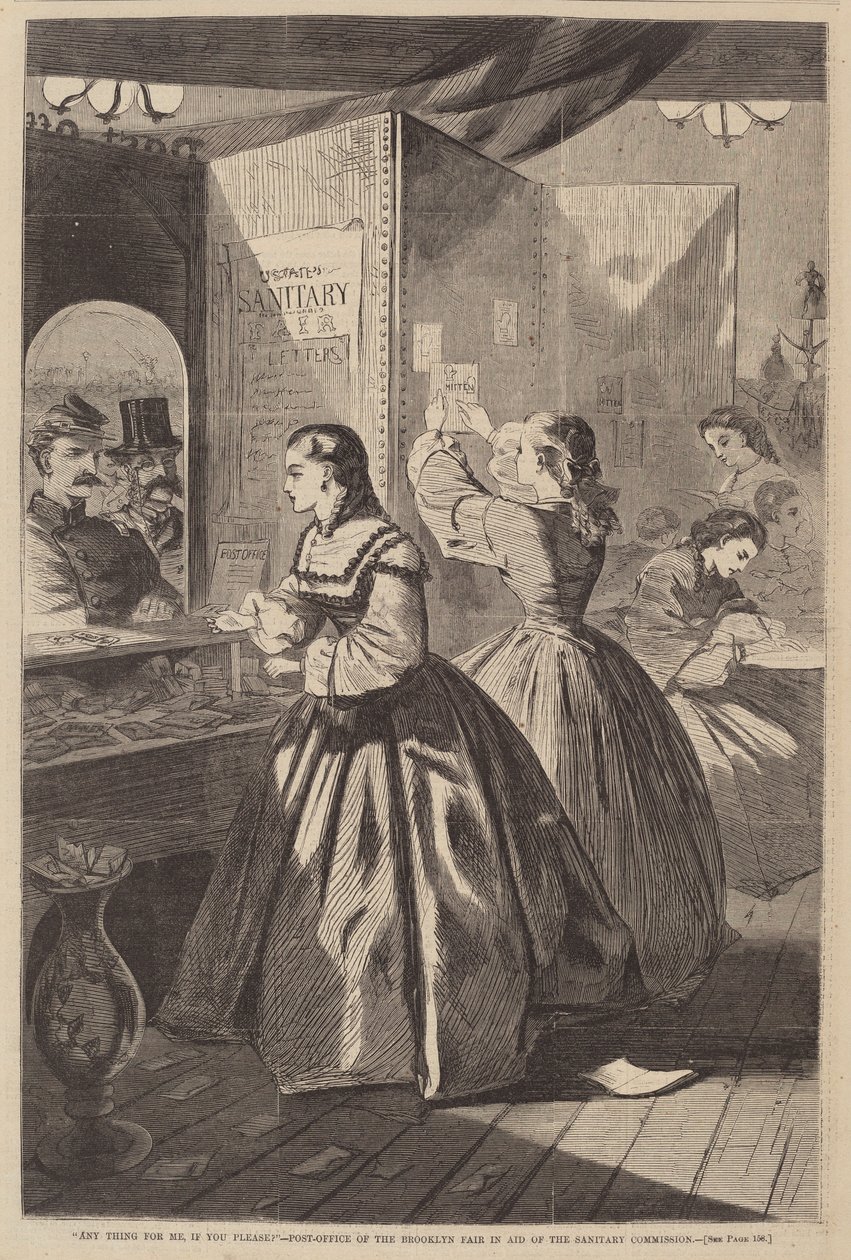 "Vad som helst för mig, om du vill?" - Postkontor för Brooklyn-mässan till förmån för Sanitary Commission av Winslow Homer