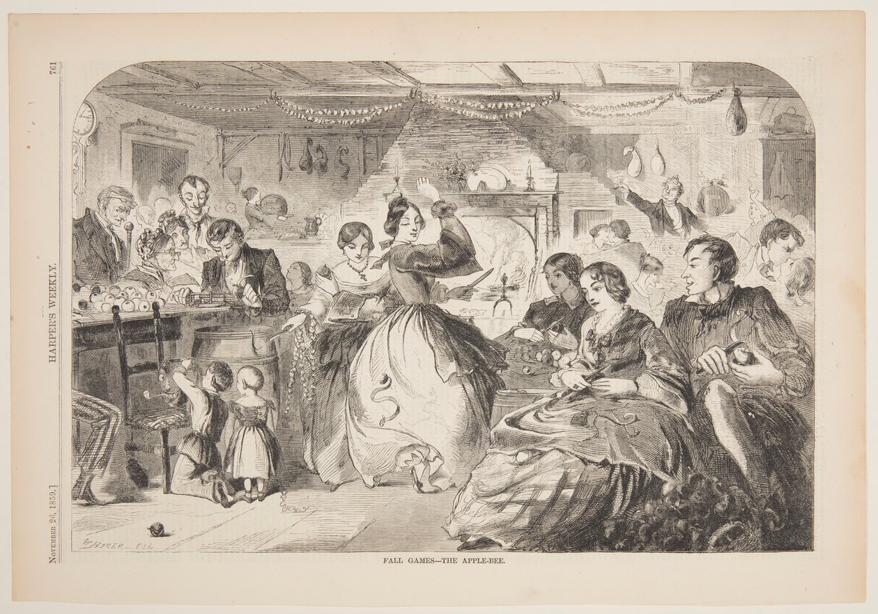 Höstspel – Apple-Bee av after Winslow Homer
