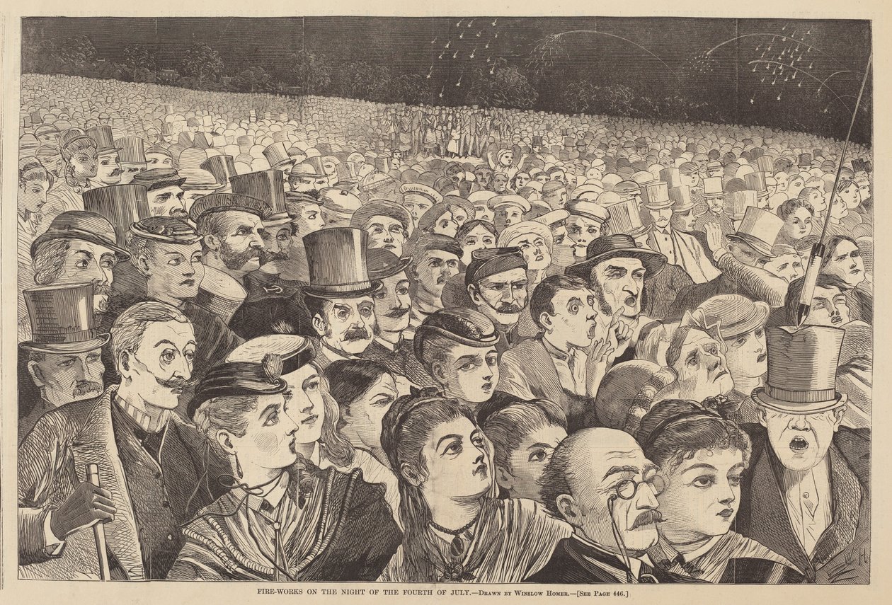 Fire-works natten till den fjärde juli av Winslow Homer