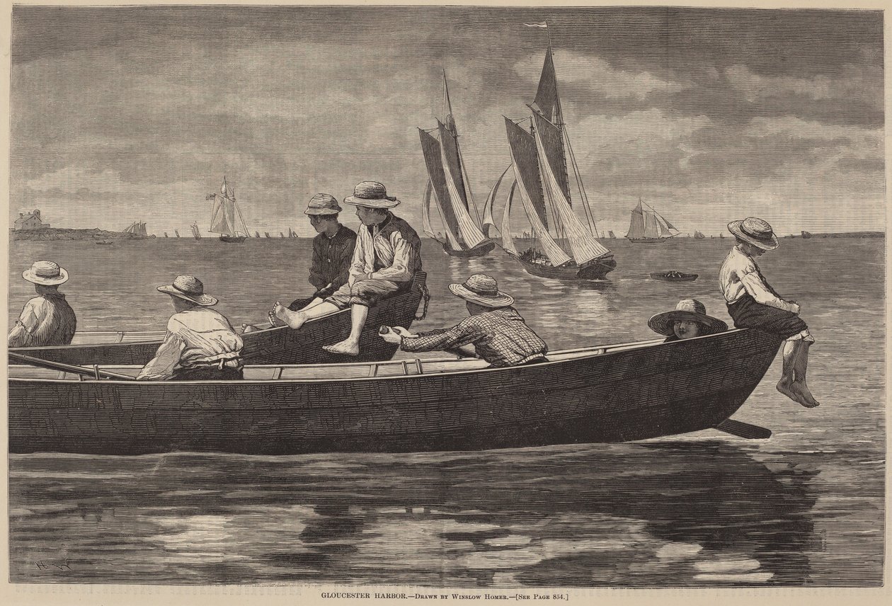 Gloucesters hamn av after Winslow Homer