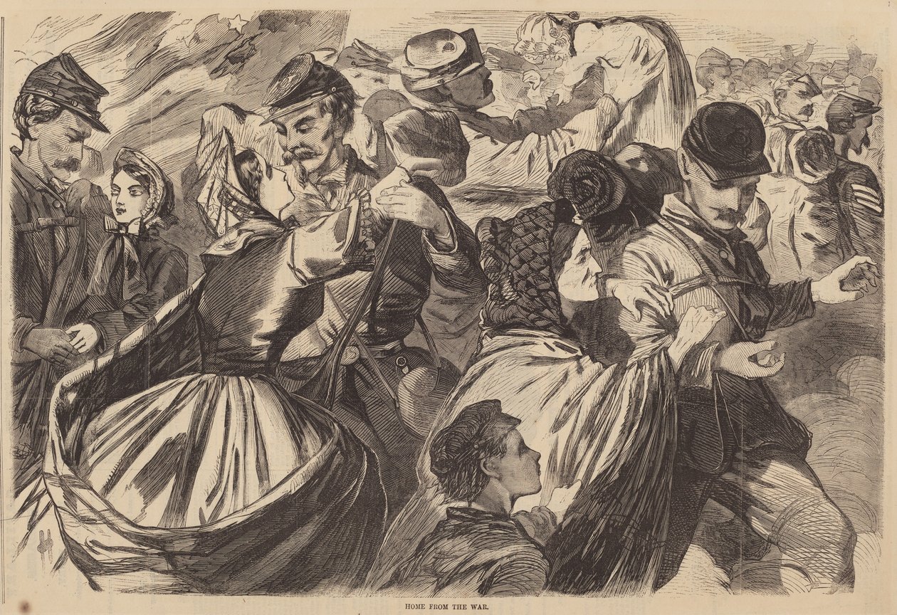 Hemma från kriget av after Winslow Homer