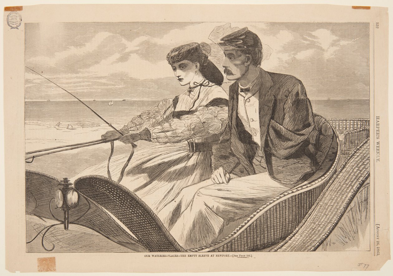 Våra vattningsställen - The Empty Sleeve at Newport av Winslow Homer