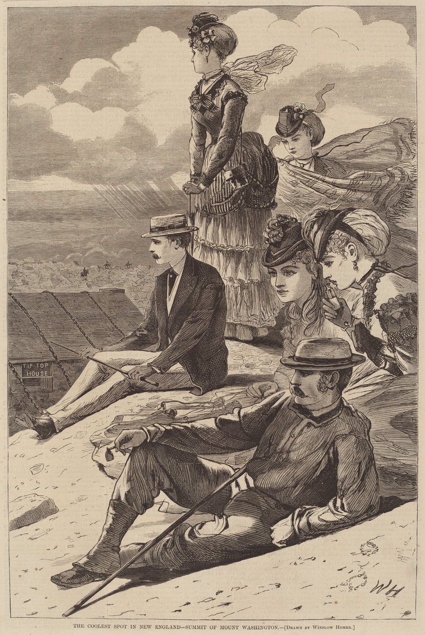 Den coolaste platsen i New England - Summit of Mount Washington av after Winslow Homer