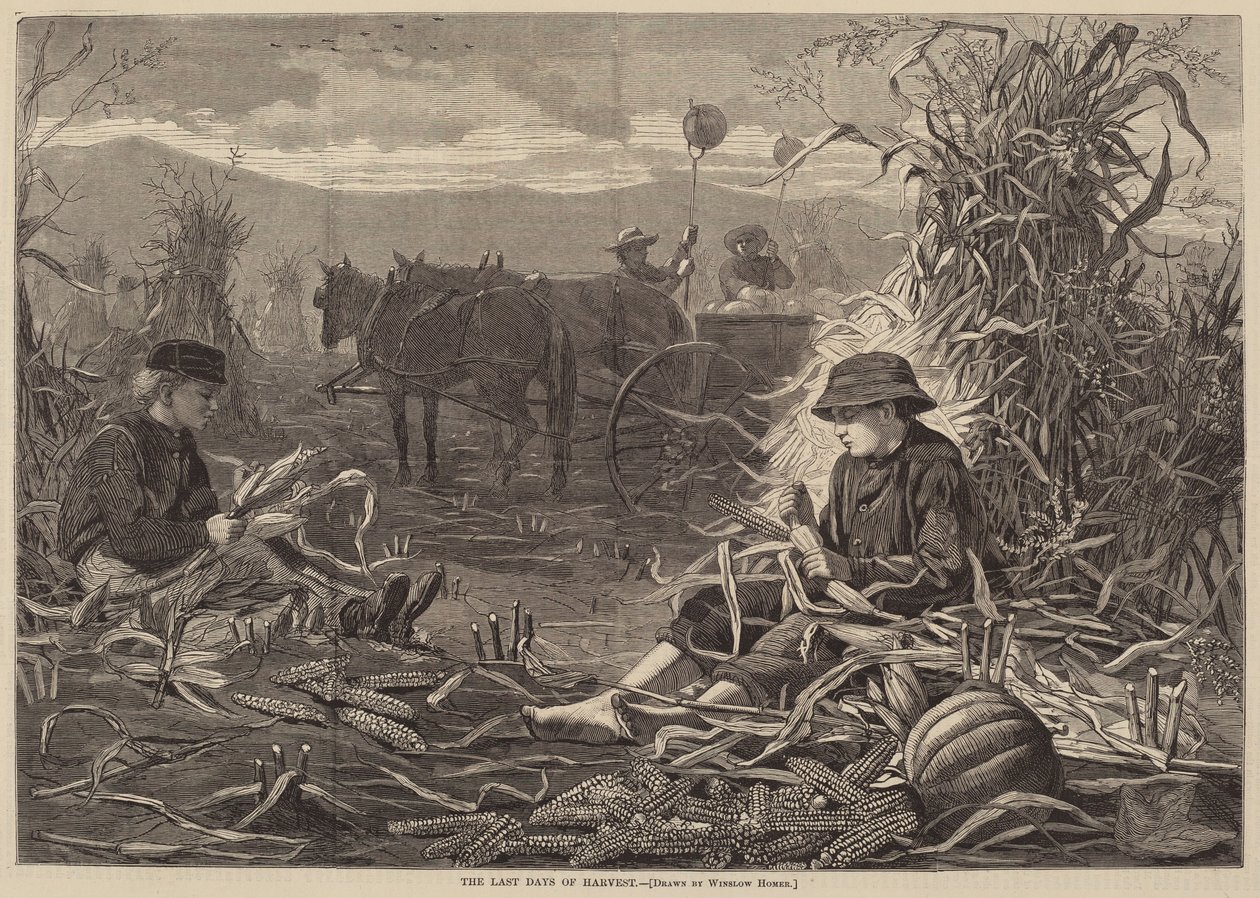 Skördens sista dagar av after Winslow Homer