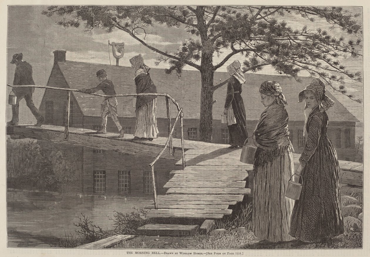Morgonklockan av after Winslow Homer