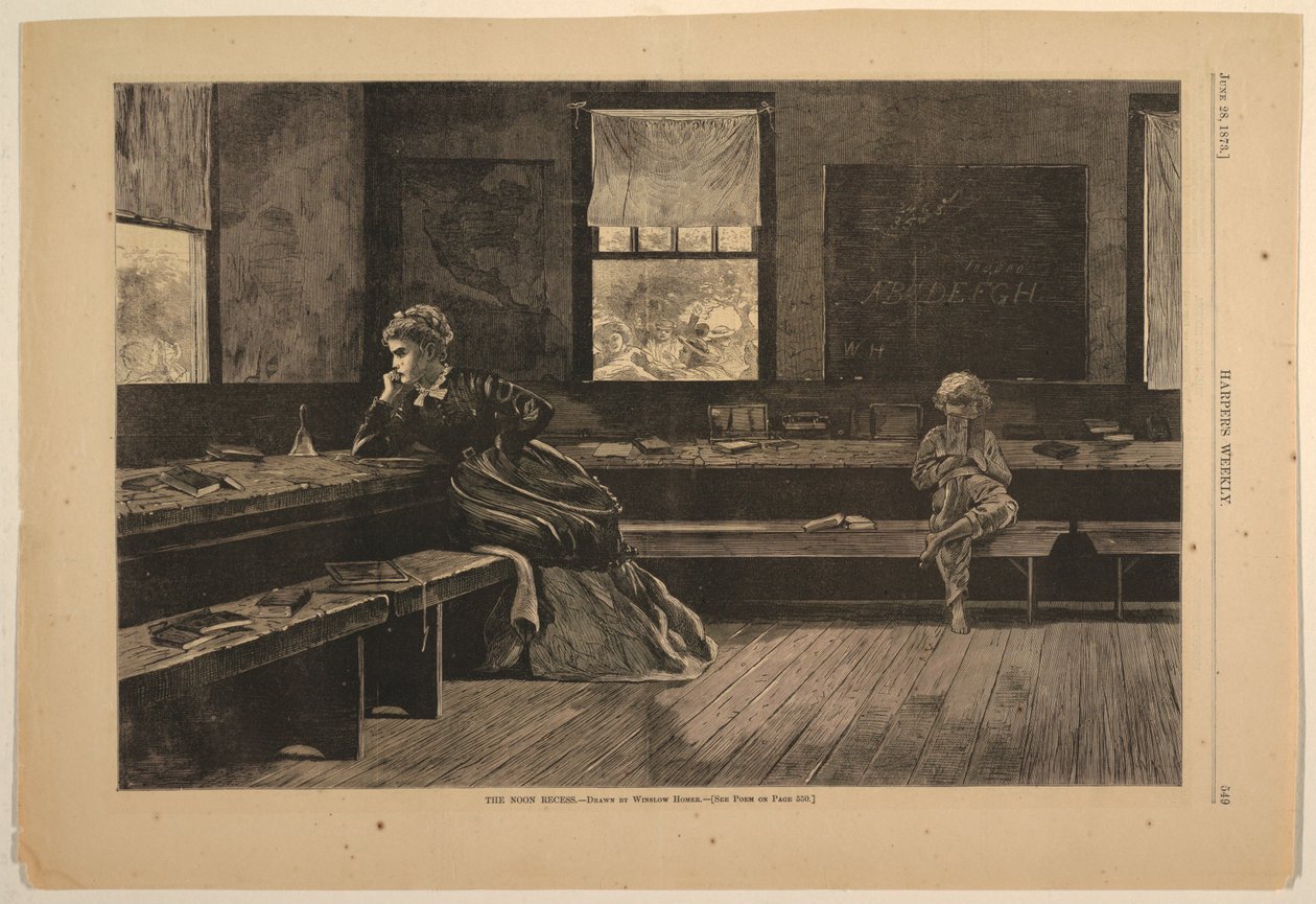 Middagsuppehållet av after Winslow Homer
