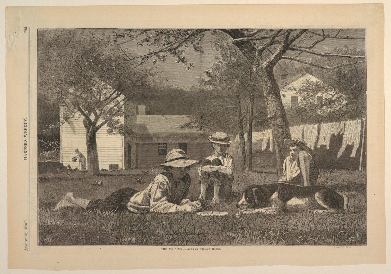 Nooning av after Winslow Homer