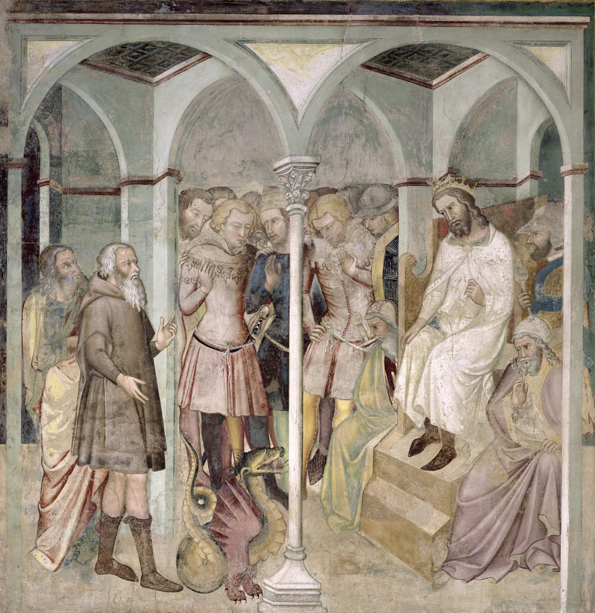 Moses and the Brazen Serpent, 1356-67 swed av also Manfredi de Battilori Bartolo di Fredi