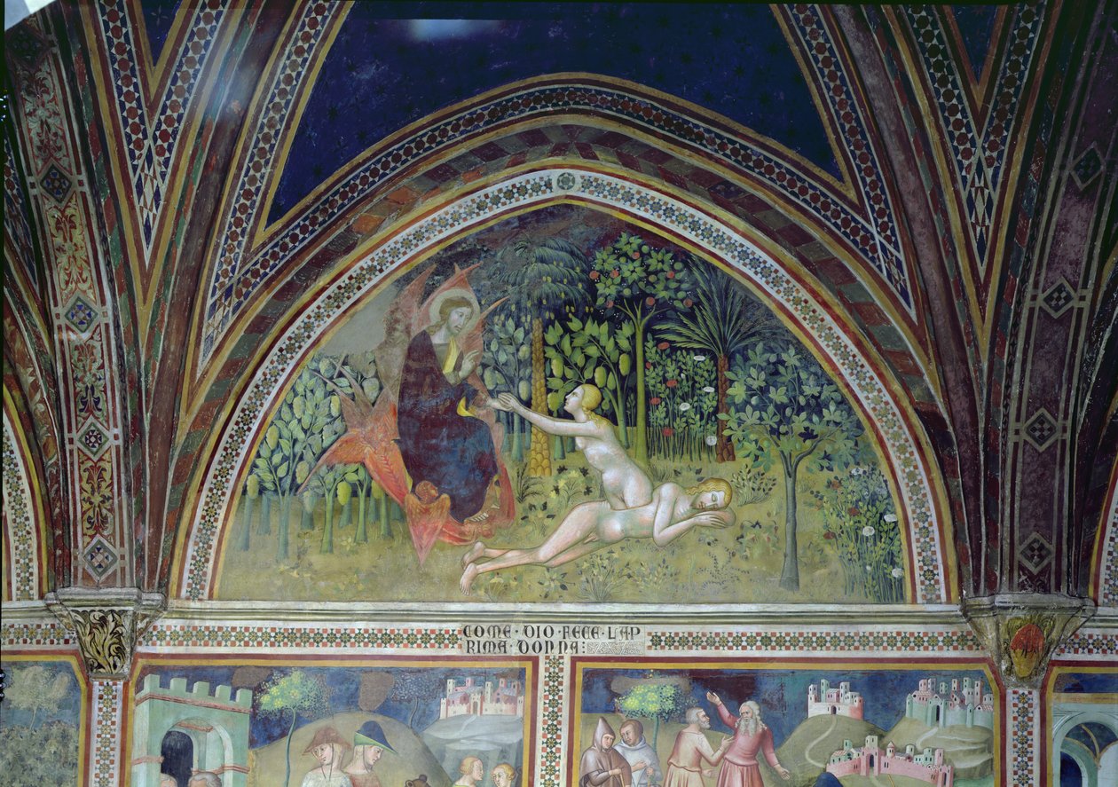 Evas skapelse, 1356-67 av also Manfredi de Battilori Bartolo di Fredi