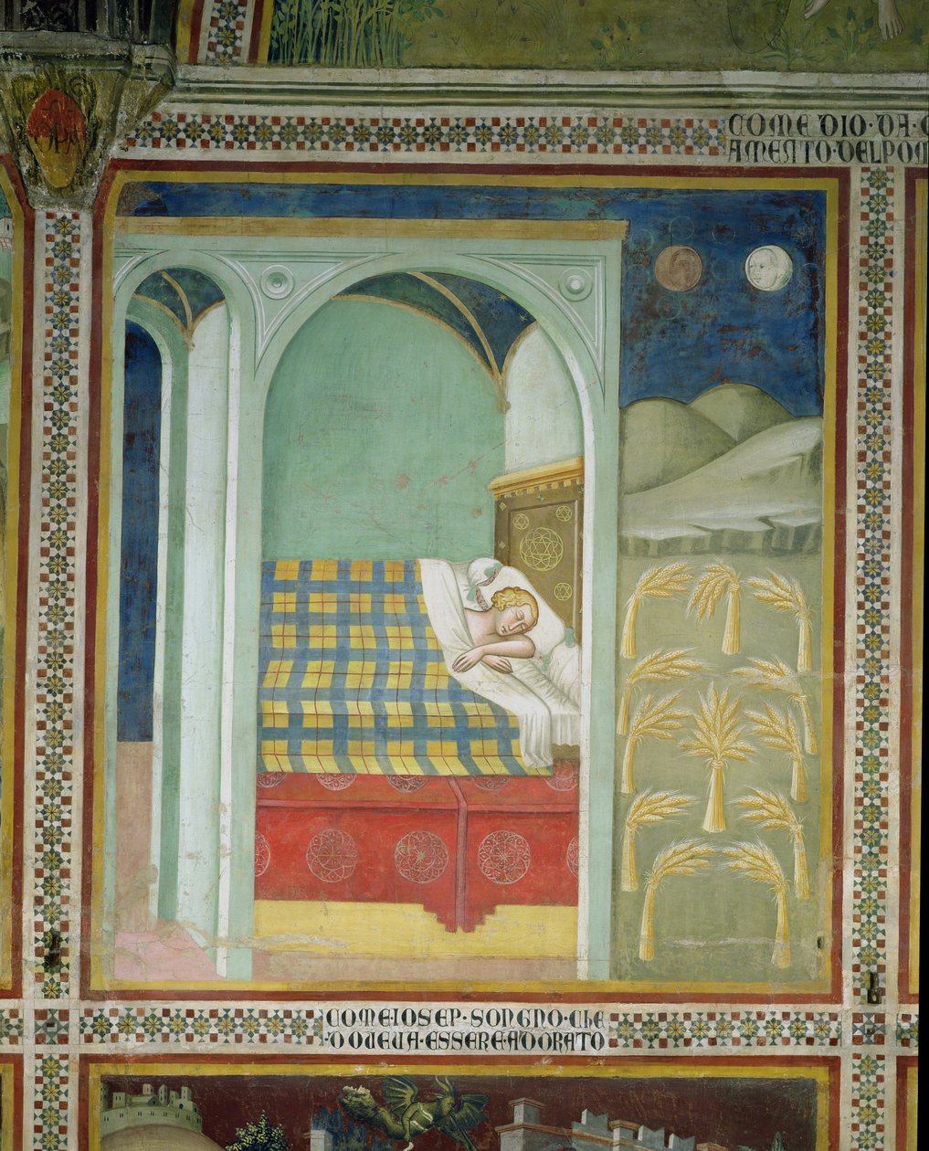 Ndoto ya Yusufu, 1356-67 swed av also Manfredi de Battilori Bartolo di Fredi