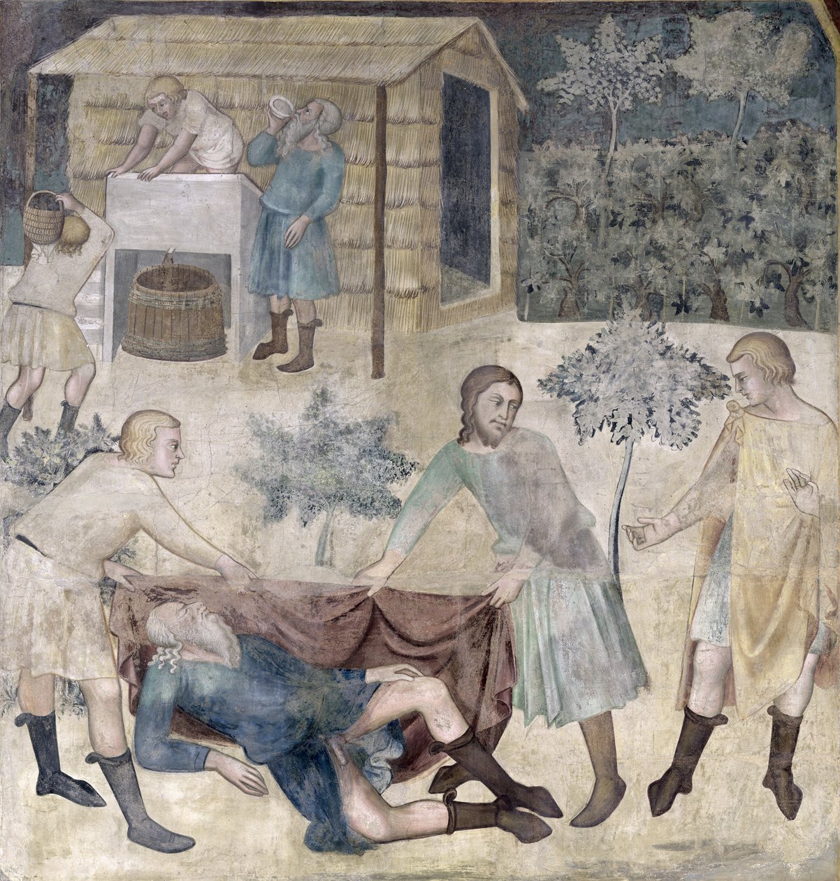 Noas fylleri, 1356-67 av also Manfredi de Battilori Bartolo di Fredi