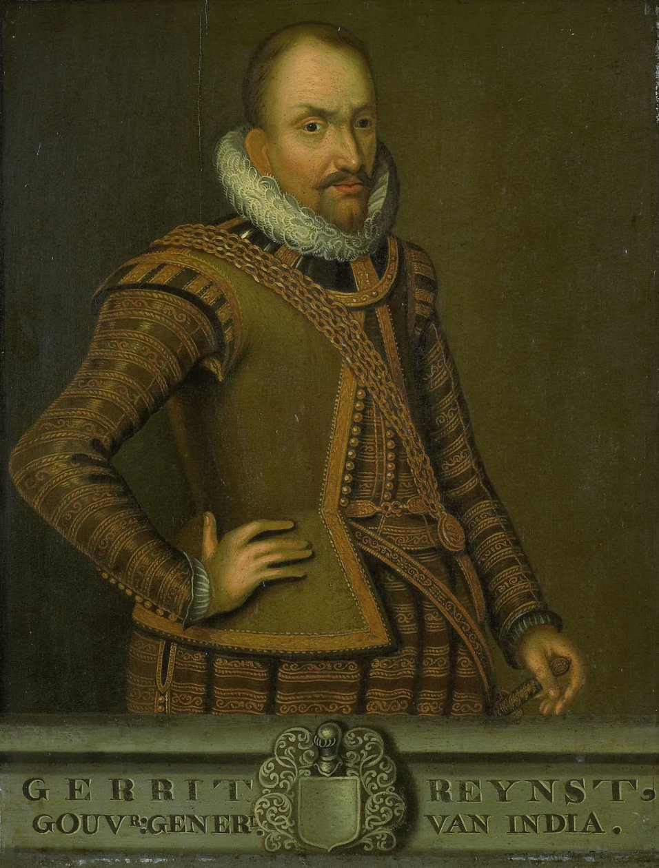 Porträtt av Gerard Reynst, generalguvernör i Nederländska Ostindien av anonymous (copy after)