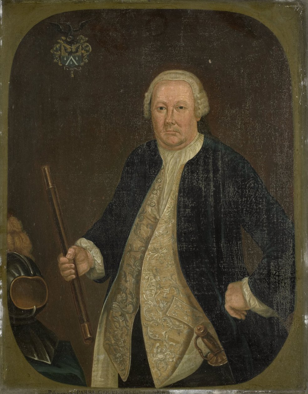 Porträtt av Petrus Albertus van der Parra, generalguvernör för Nederländska Ostindiska kompaniet av anonymous (copy after)