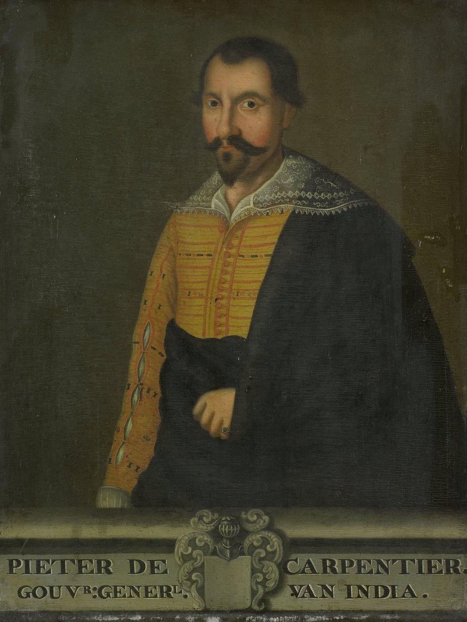 Porträtt av Pieter de Carpentier, generalguvernör i Nederländska Ostindien av anonymous (copy after)