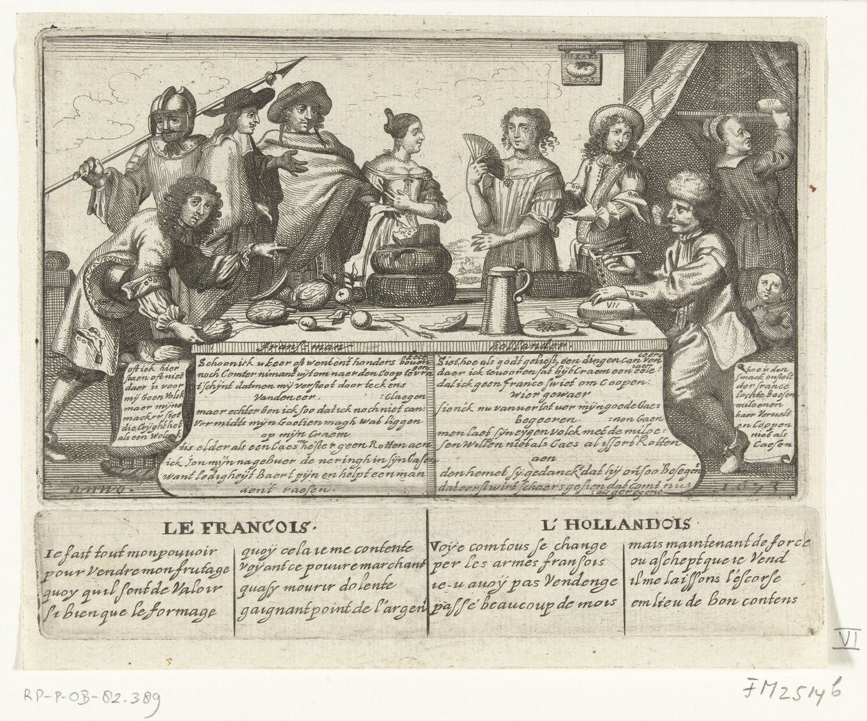 Fransmannen och holländaren, 1673 Franschman Hollander / Le Francois L