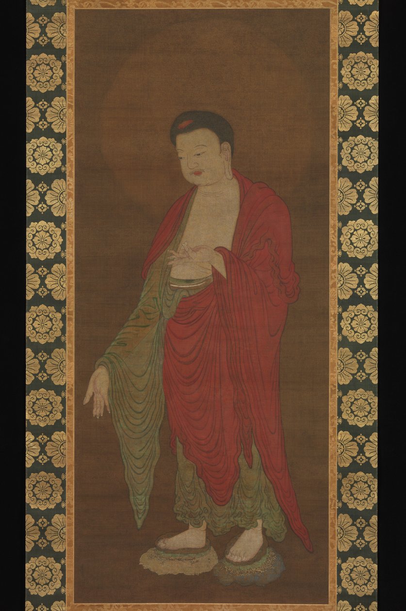 Buddha Amitabha stiger ner från sitt rena land av anonymous 