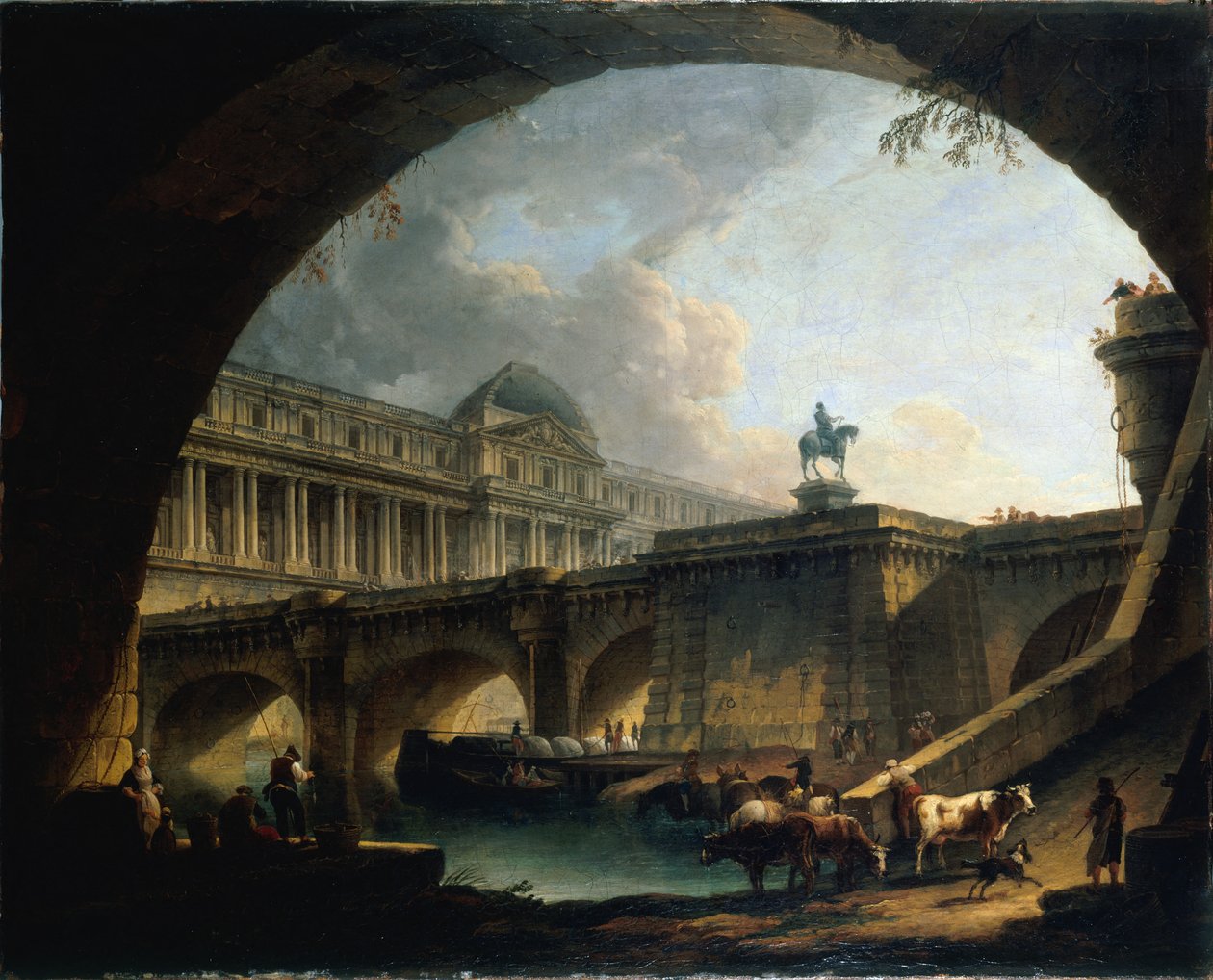 Franska: Caprice architectural : un palais inspiré du Louvre et le Pont-Neuf s