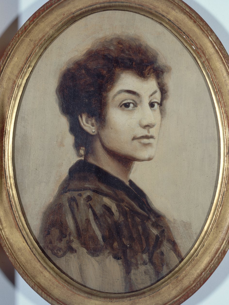 Franska: Portrait de Gabrielle Sand-Palazzi Porträtt av Gabrielle Sand-Palazzi av anonymous 