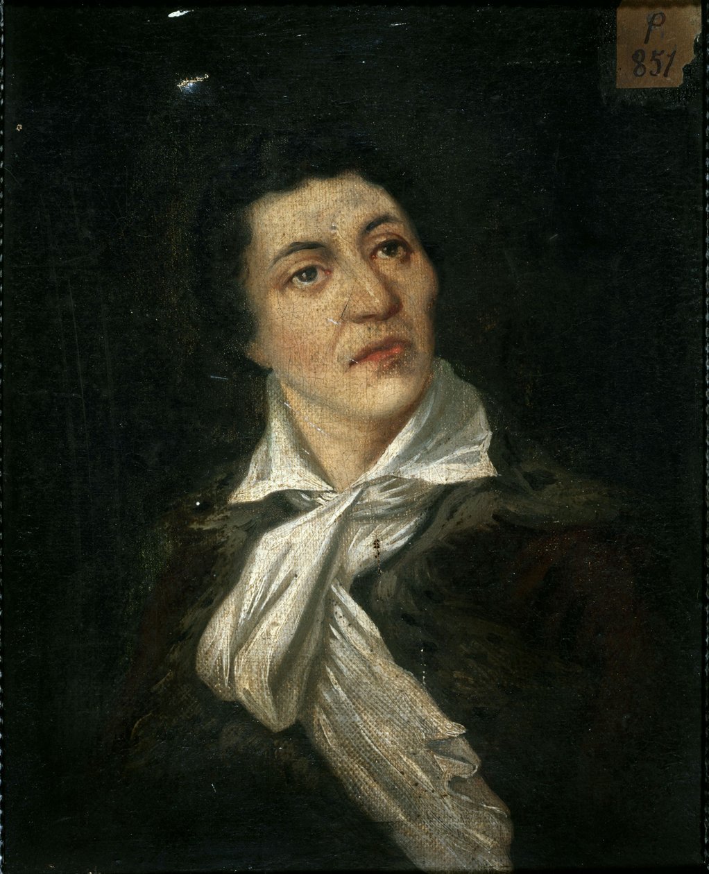 Franska: Porträtt av Jean-Paul Marat (1743-1793), publicist och politisk man (P851) av anonymous 